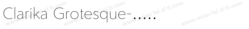 Clarika Grotesque字体转换
